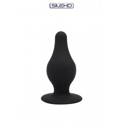Plug anal The Original Model 2 noir 7,2 cm - SilexD