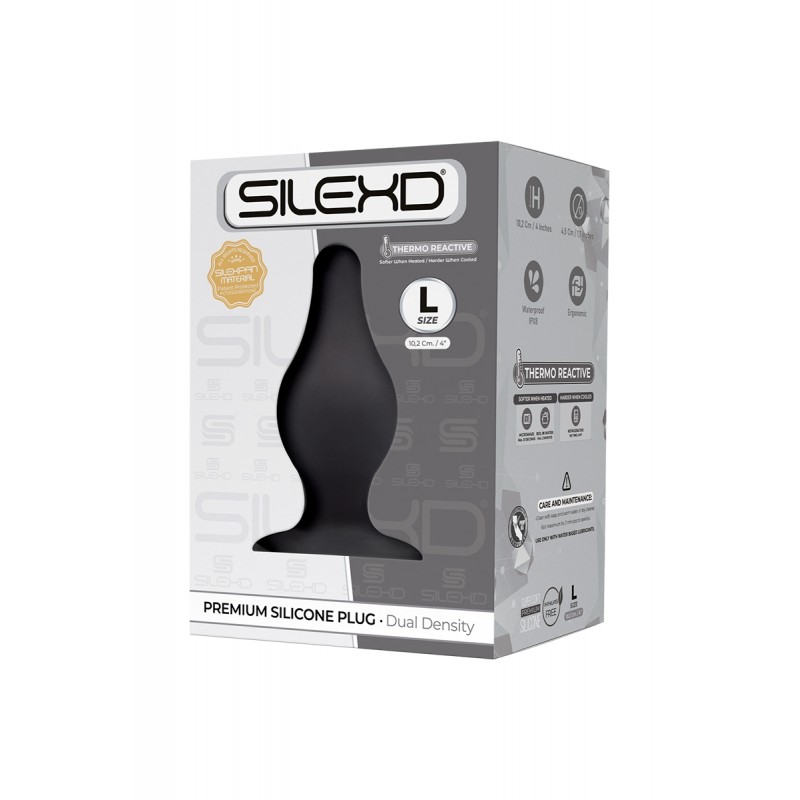 Plug anal The Original Model 2 noir 10,2 cm - SilexD Plug anal The Original Model 2 noir 10,2 cm - SilexD