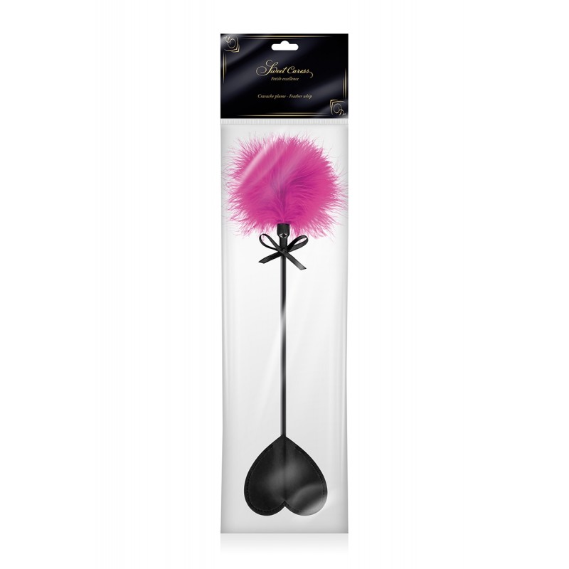 Tapette coeur avec pompon fuchsia - Sweet Caress Tapette coeur avec pompon fuchsia - Sweet Caress