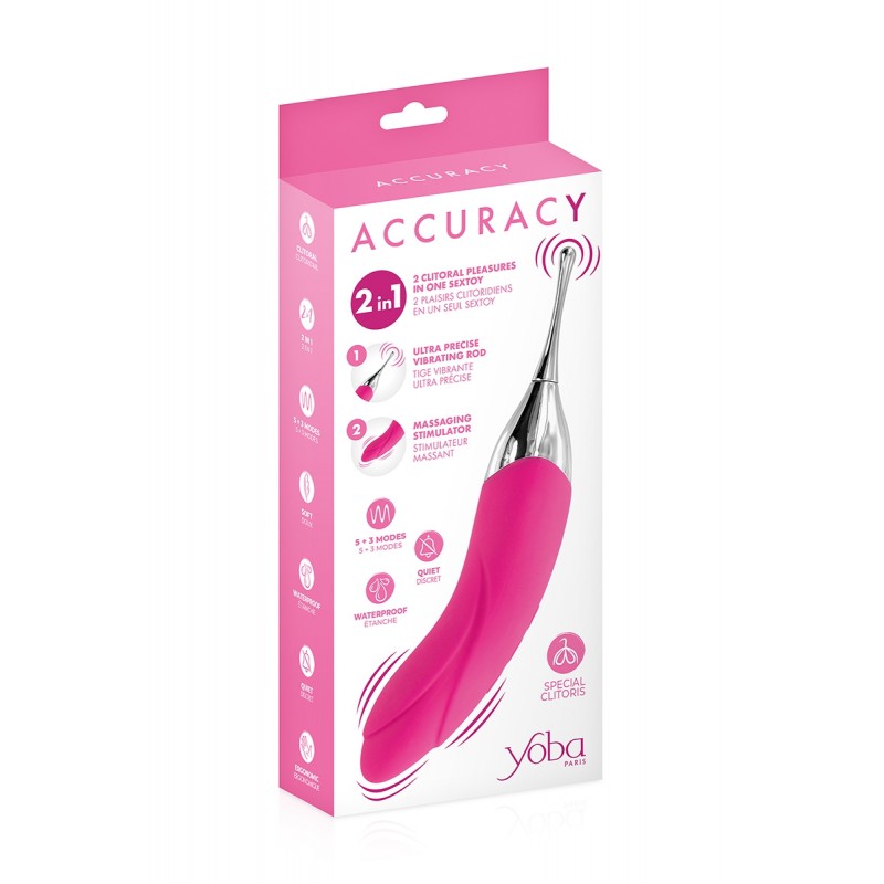 Double stimulateur Accuracy fuchsia - Yoba Double stimulateur Accuracy fuchsia - Yoba