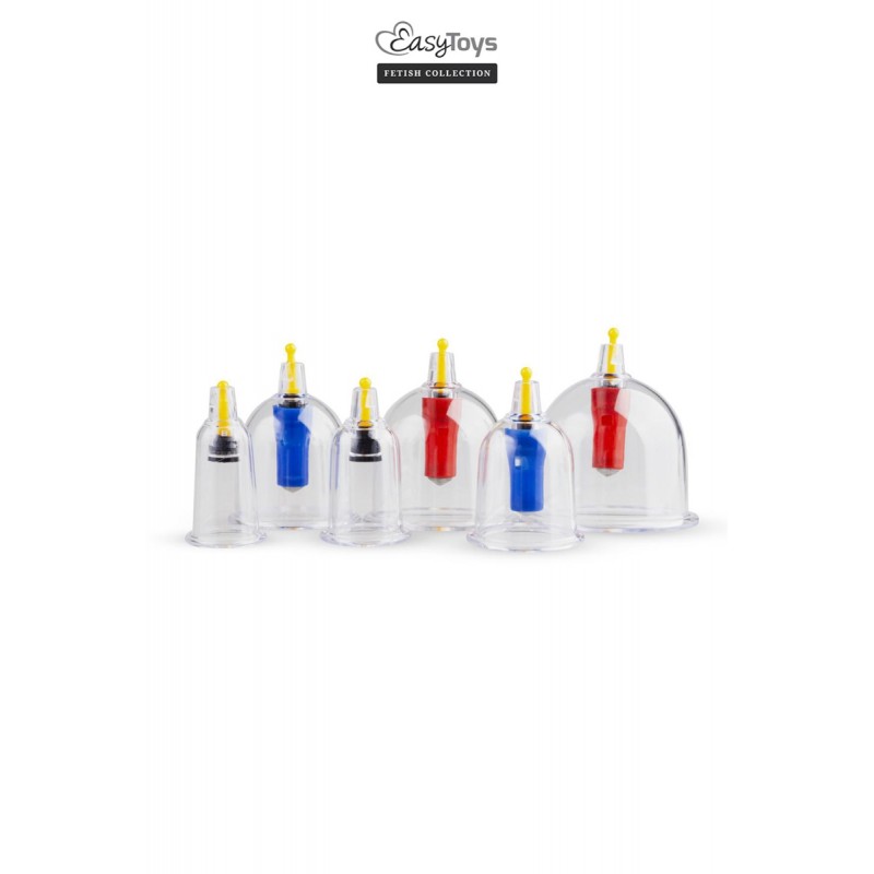 Coffret 6 ventouses Cupping Set - EasyToys Fetish Collection Coffret 6 ventouses Cupping Set - EasyToys Fetish Collection