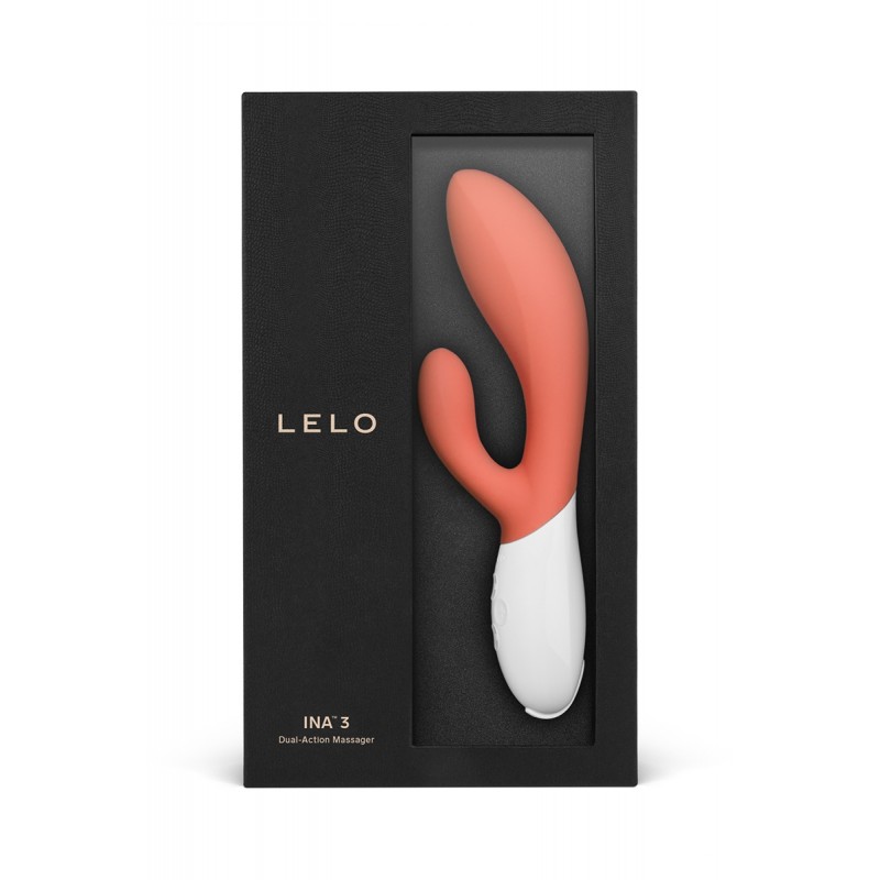 Vibro Rabbit Ina 3 Coral Red - Lelo Vibro Rabbit Ina 3 Coral Red - Lelo