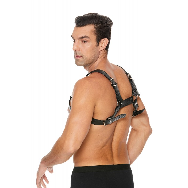 Harnais Buckle Bulldog noir - Ouch! Harnais Buckle Bulldog noir - Ouch!