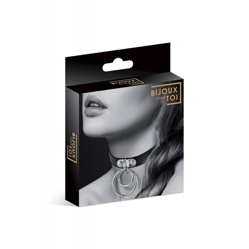 Collier Fetish avec double  anneau - Bijoux pour Toi Collier Fetish avec double  anneau - Bijoux pour Toi