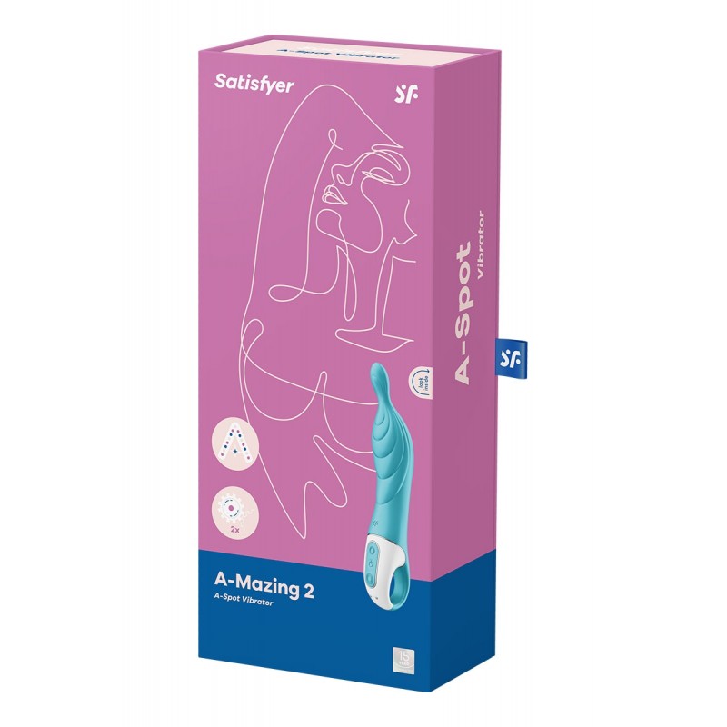 Vibromasseur A-Mazing 2 Turquoise - Satisfyer Vibromasseur A-Mazing 2 Turquoise - Satisfyer