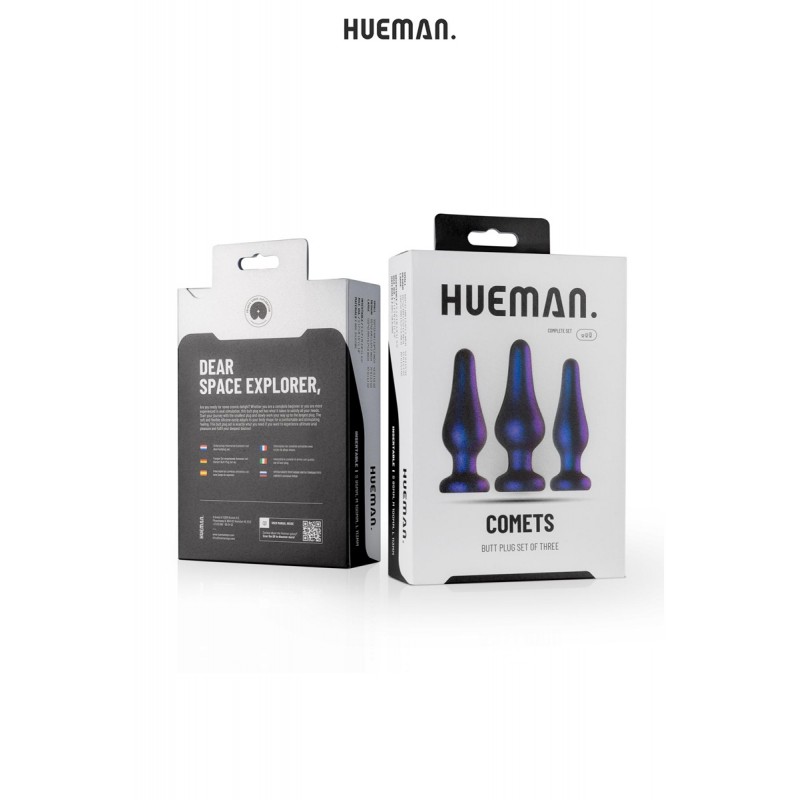 Kit 3 plugs anal Comet - Hueman Kit 3 plugs anal Comet - Hueman