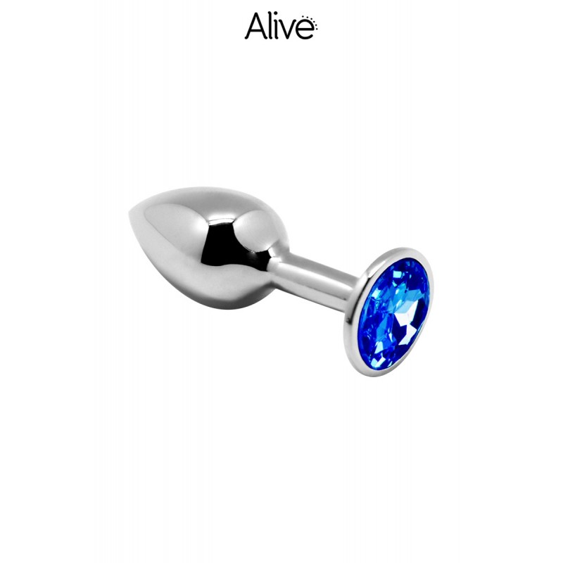 Plug métal bijou bleu L - Alive Plug métal bijou bleu L - Alive
