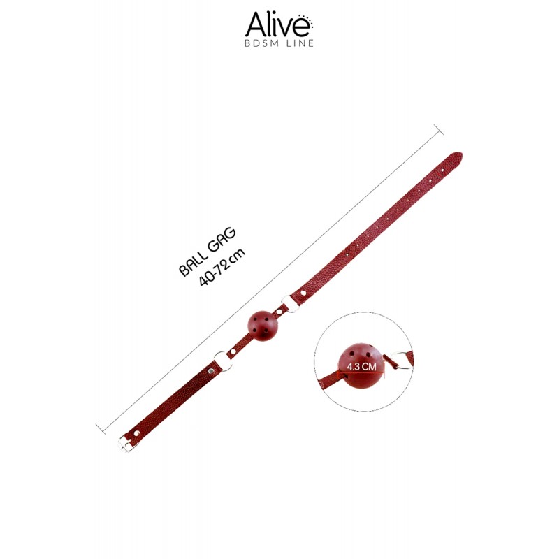 Baillon Discretion rouge - Alive Baillon Discretion rouge - Alive