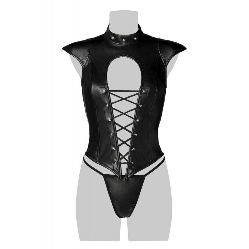 Corsage lacé sexy fetish - Grey Velvet Corsage lacé sexy fetish - Grey Velvet