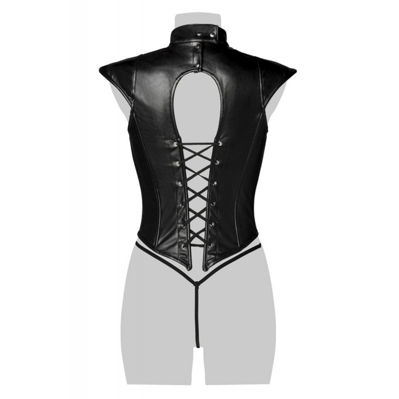 Corsage lacé sexy fetish - Grey Velvet Corsage lacé sexy fetish - Grey Velvet