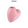 Double stimulateur Cutie Heart rose - Satisfyer Double stimulateur Cutie Heart rose - Satisfyer