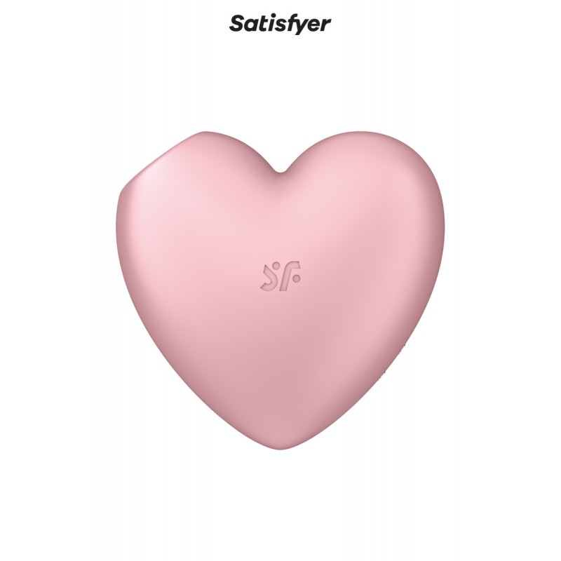 Double stimulateur Cutie Heart rose - Satisfyer Double stimulateur Cutie Heart rose - Satisfyer