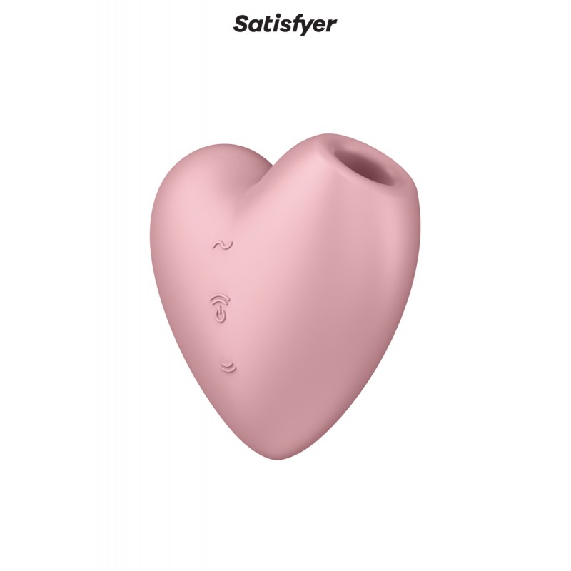 Double stimulateur Cutie Heart rose - Satisfyer Double stimulateur Cutie Heart rose - Satisfyer