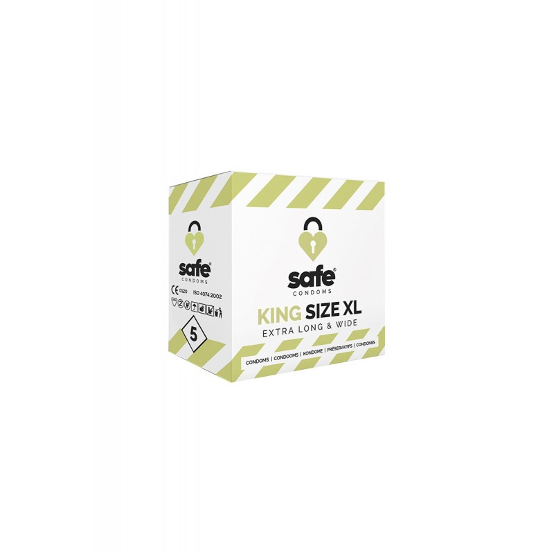 5 préservatifs Safe King Size XL 5 préservatifs Safe King Size XL