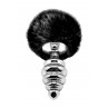 Plug métal Fluffy Twist L noir - Alive Plug métal Fluffy Twist L noir - Alive