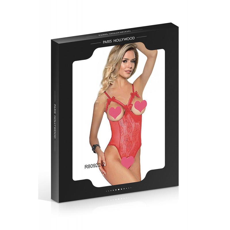 Body rouge ouvert - Paris Hollywood