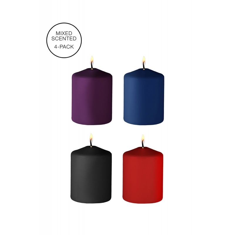 4 bougies SM parfums variés - Ouch! 4 bougies SM parfums variés - Ouch!