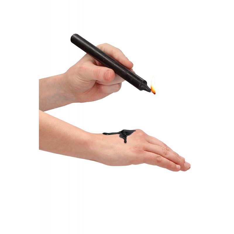 4 bougies SM noires Large - Ouch! 4 bougies SM noires Large - Ouch!