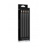 4 bougies SM noires Large - Ouch! 4 bougies SM noires Large - Ouch!