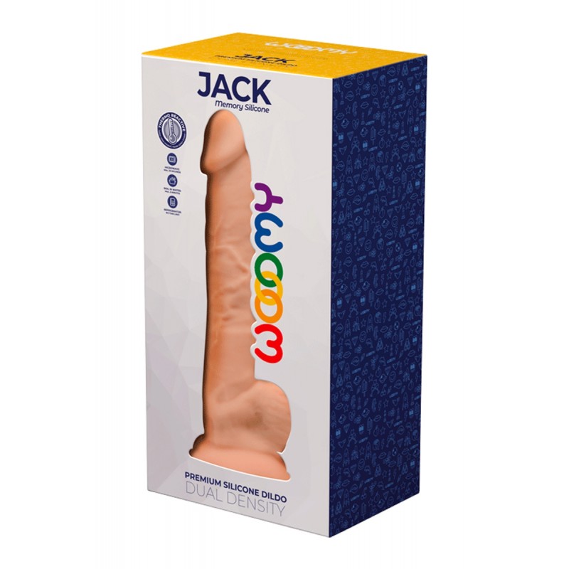 Gode silicone double densité Jack - Wooomy Gode silicone double densité Jack - Wooomy