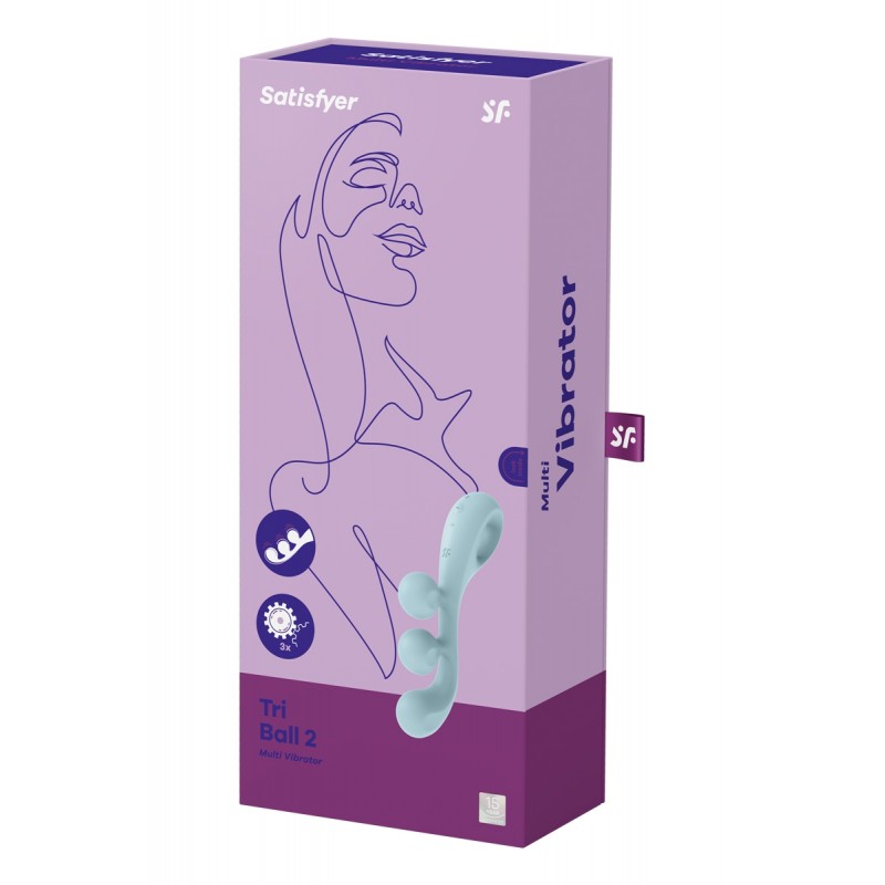 Multi-vibromasseur Tri Ball 2 bleu - Satisfyer Multi-vibromasseur Tri Ball 2 bleu - Satisfyer