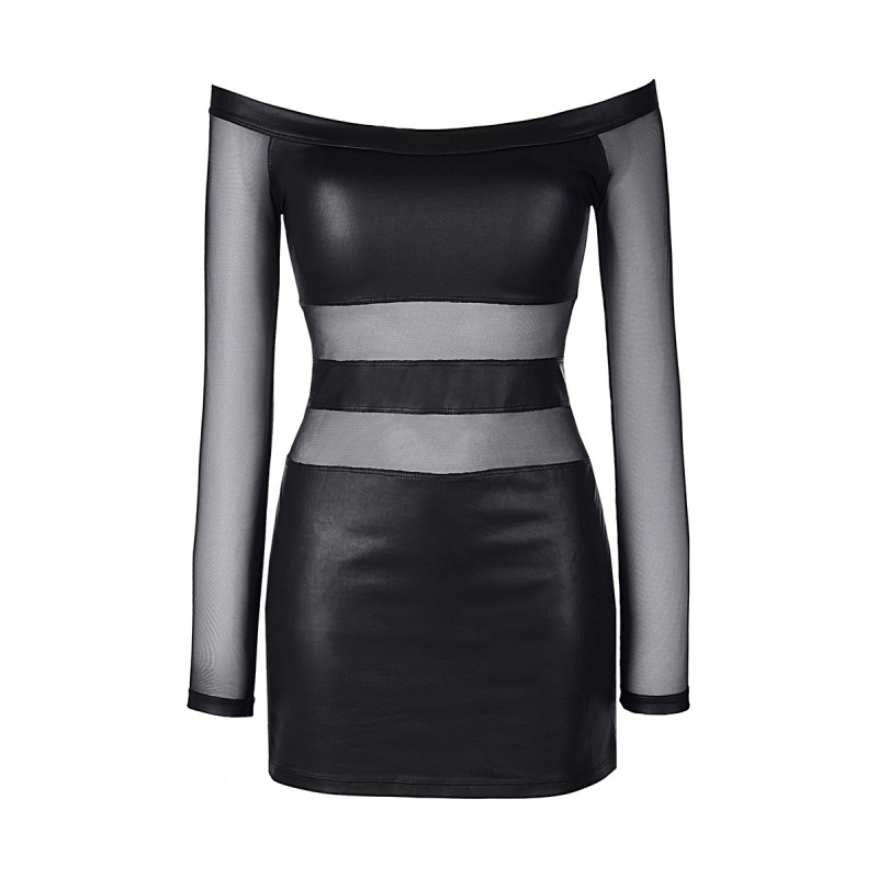 Robe noire V-9309 - Axami Robe noire V-9309 - Axami