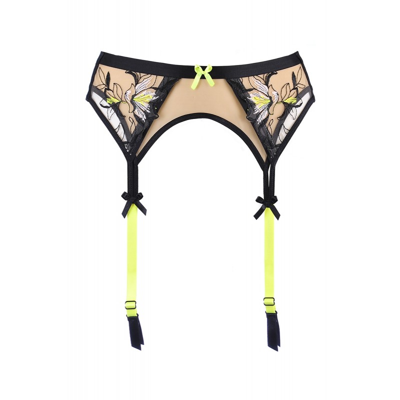 Porte-jarretelles chair et fluo V-10142 - Axami Porte-jarretelles chair et fluo V-10142 - Axami