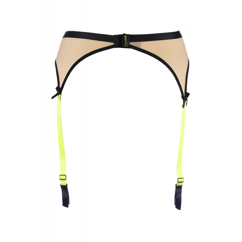 Porte-jarretelles chair et fluo V-10142 - Axami Porte-jarretelles chair et fluo V-10142 - Axami