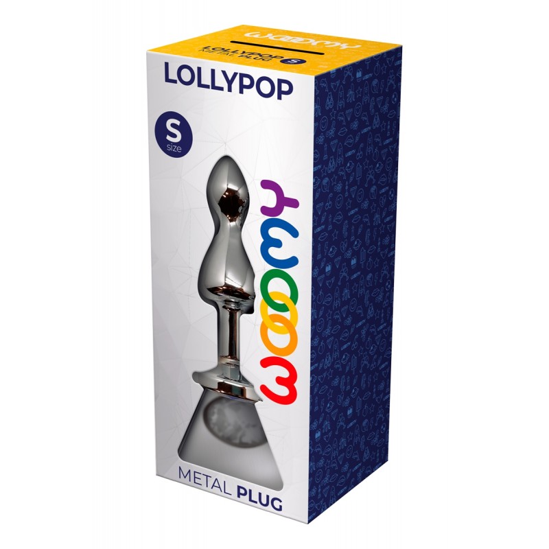 Plug bijou Lollypop transparent S - Wooomy Plug bijou Lollypop transparent S - Wooomy
