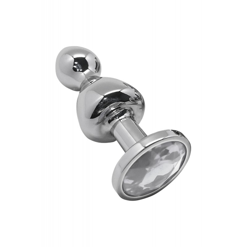 Plug bijou Lollypop transparent L - Wooomy Plug bijou Lollypop transparent L - Wooomy