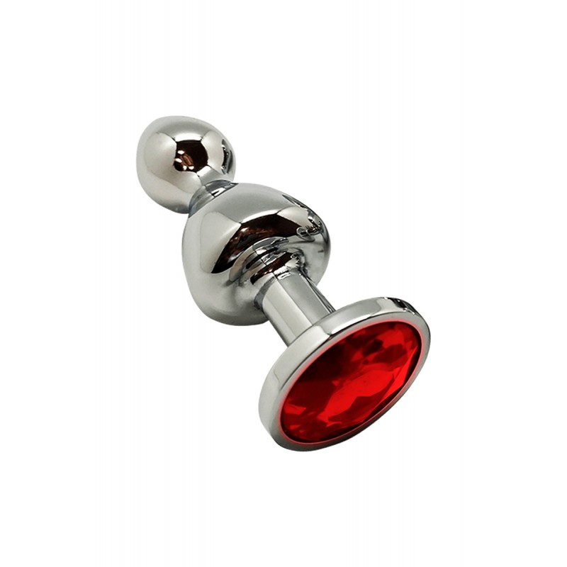 Plug bijou Lollypop rouge M - Wooomy Plug bijou Lollypop rouge M - Wooomy