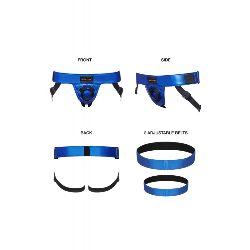 Harnais Curious bleu métallique - Strap On Me Harnais Curious bleu métallique - Strap On Me