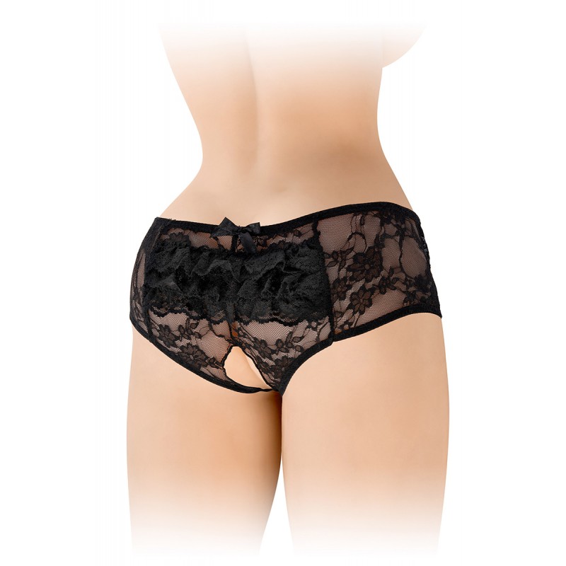 Culotte ouverte noire Amanda - Fashion Secret Culotte ouverte noire Amanda - Fashion Secret