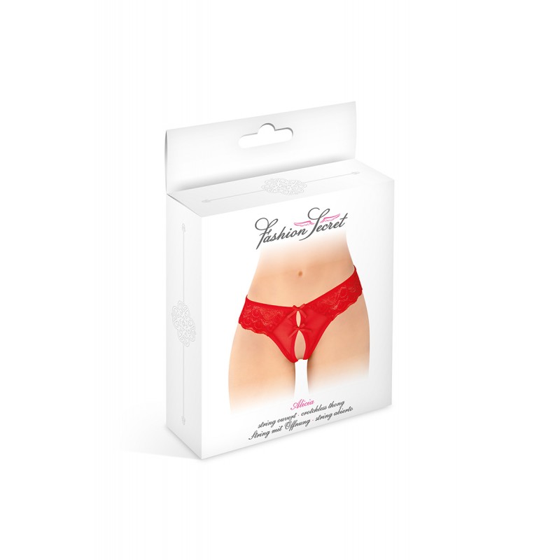 String ouvert Alicia rouge - Fashion Secret String ouvert Alicia rouge - Fashion Secret