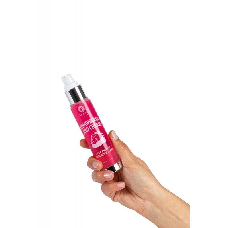 Lubrifiant chauffant gout fraise chantilly - Secret Play Lubrifiant chauffant gout fraise chantilly - Secret Play