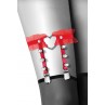 Jarretière rouge avec coeur Jarretière rouge avec coeur