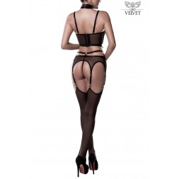 Set sexy fetish harnais et voile - Grey Velvet