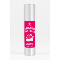 Lubrifiant chauffant goût fraise chantilly - Secret Play