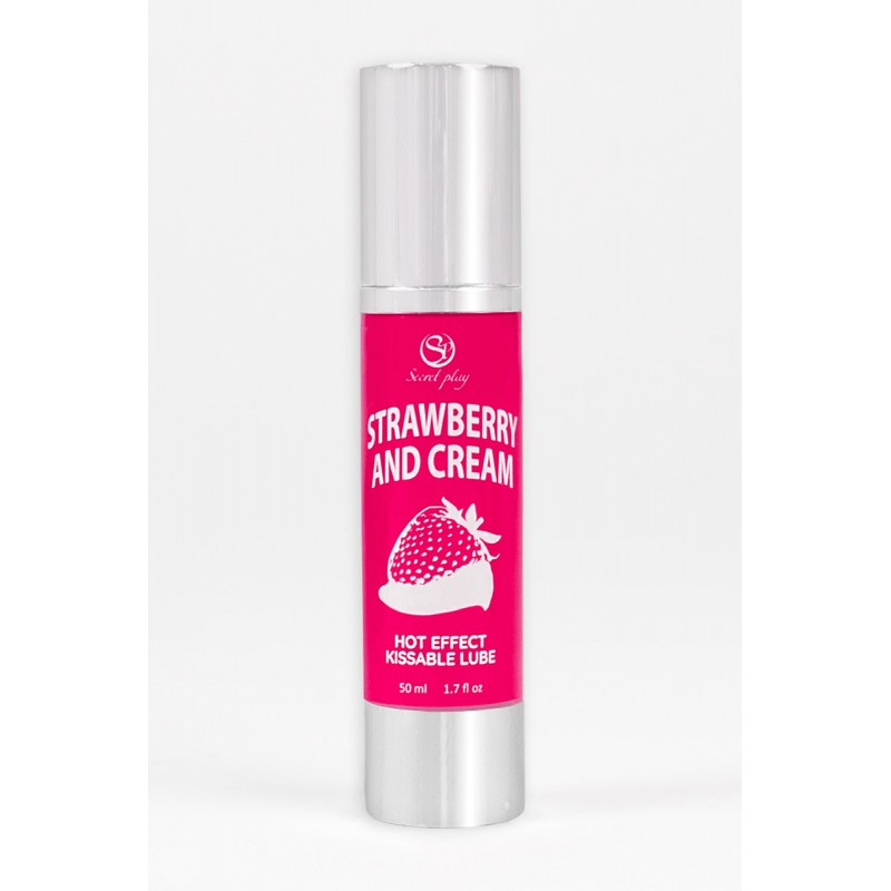 Lubrifiant chauffant goût fraise chantilly - Secret Play