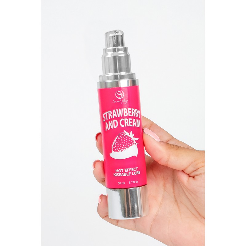Lubrifiant chauffant goût fraise chantilly - Secret Play