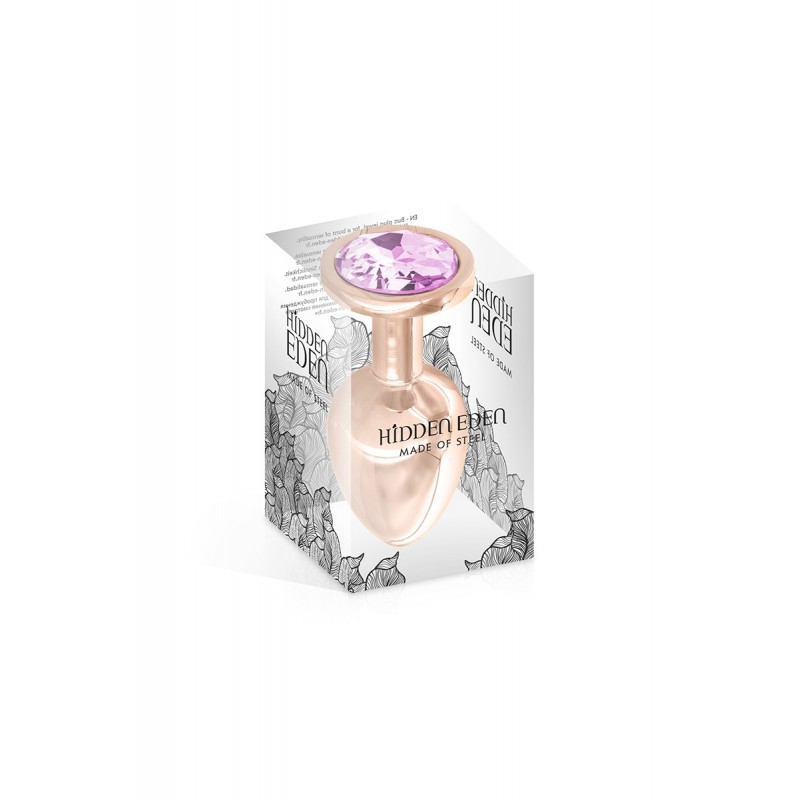 Plug bijou aluminium rose gold M - Hidden Eden