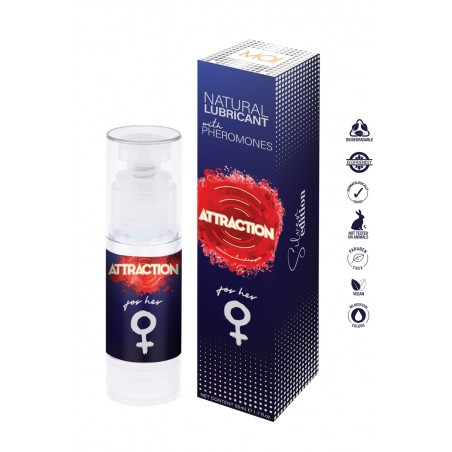 Lubrifiant naturel aux phéromones pour femme - Attraction