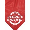 Bandana rouge Jacquie & Michel