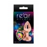 Plug anal aluminium coeur Rose Gold S - Rear Assets