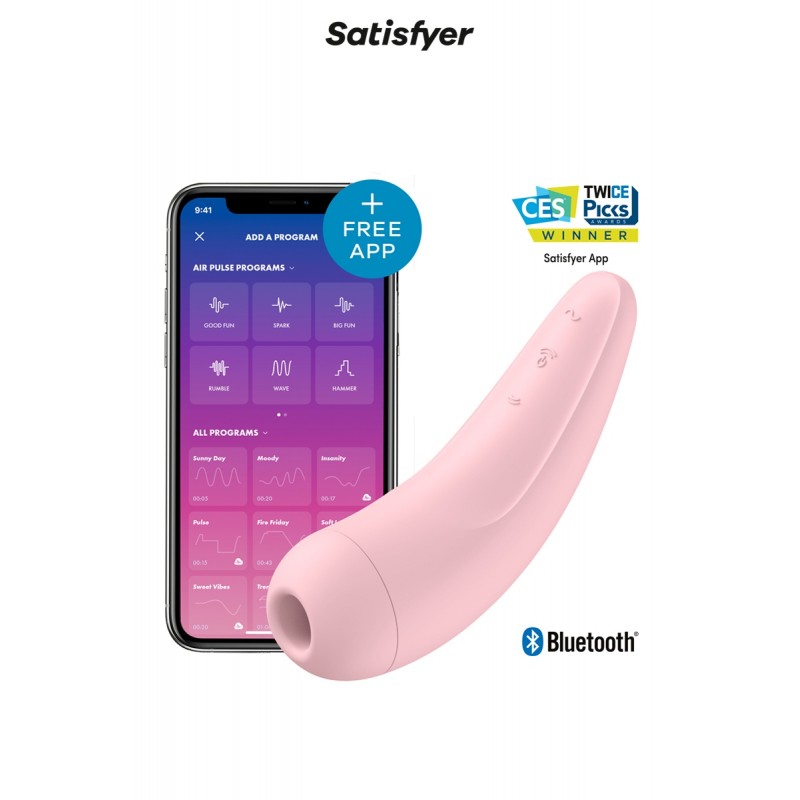 Stimulateur connecté Curvy 2+ rose - Satisfyer