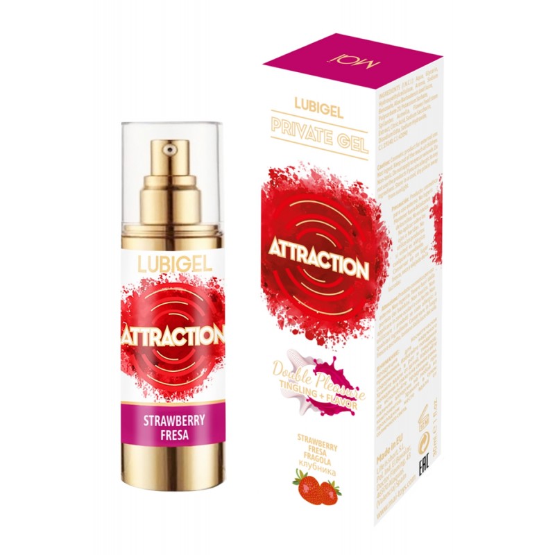 Lubrifiant stimulant fraise - Attraction