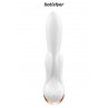 Vibro Rabbit connecté Double Flex blanc - Satisfyer